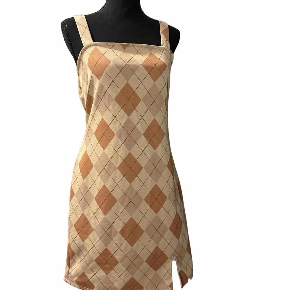 Rue 21 Large Retro Argyle Print Shift Dress